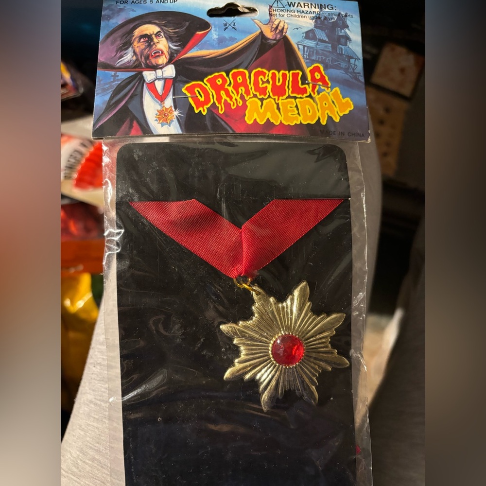 Dracula Medal with Red Ribbon